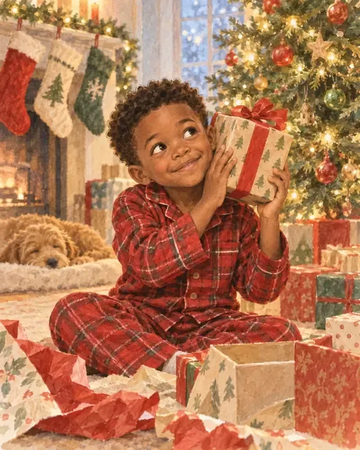 Sample cover art for Miles's Holiday Magic